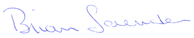 Signature of Brian Saunders